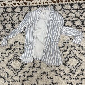 Rachel Zoe Blue and White Striped Blazer